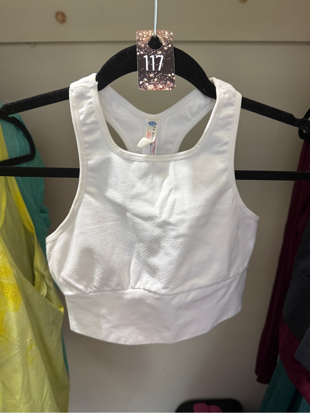 117 FP Movement by Free People White every single time cut out